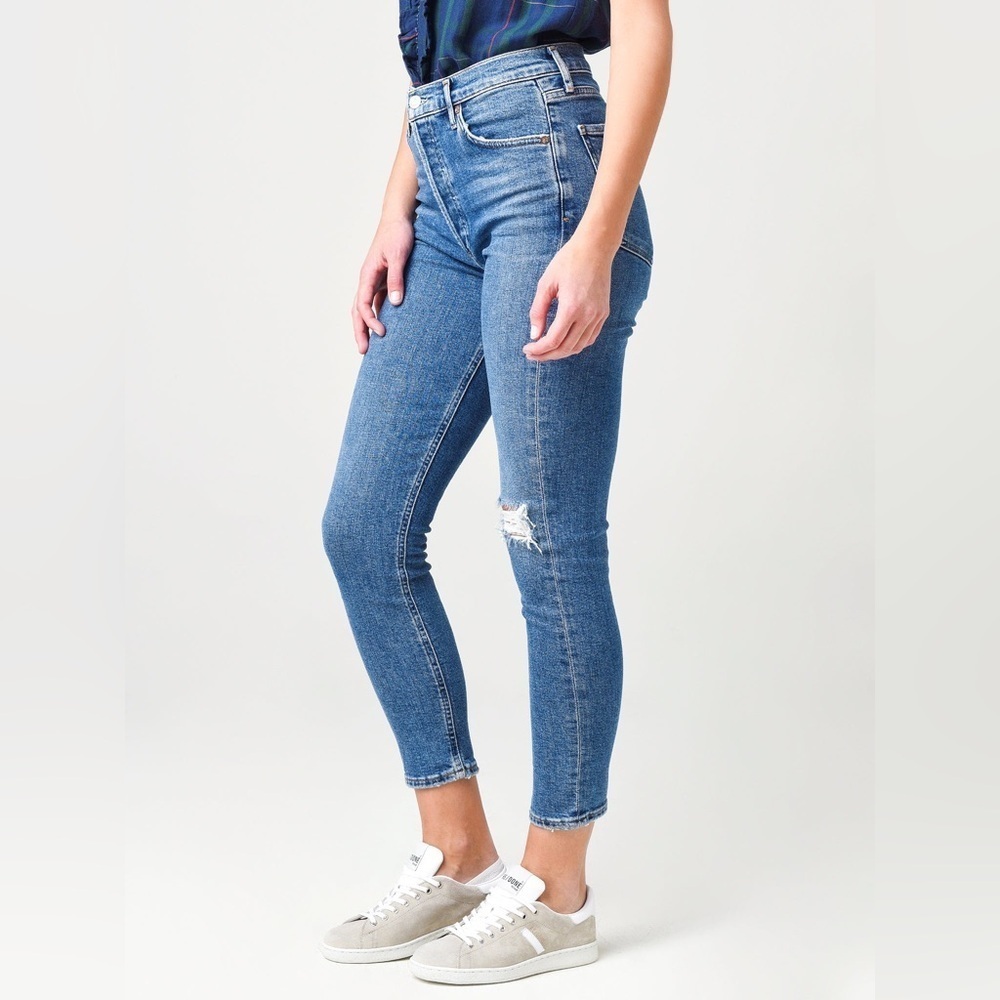 Agolde Women's Nico High-Rise Slim Straight Denim Jeans, Size 30 - Picture 5 of 12